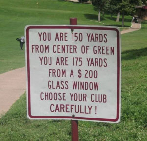 Golf glass