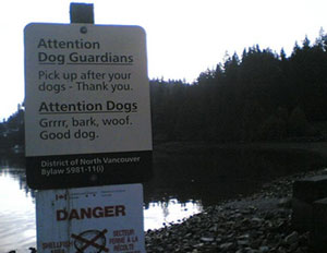 Dog Sign British Columbia